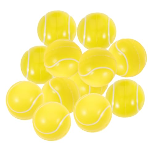 Supvox 12 Stück Tennis Stressbälle Lustige Squeeze Spielzeuge für Stressabbau Partygeschenke Entspannungsspielzeug für Erwachsene von Supvox