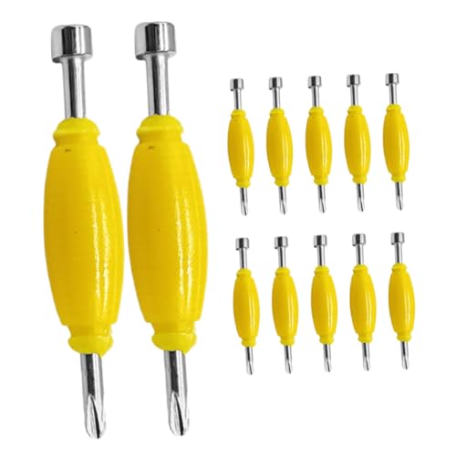 Supvox 12 Stücke Skateboard Schraubendreher Skateboard Werkzeug Reparatur Deck Werkzeuge Gelb Metall von Supvox