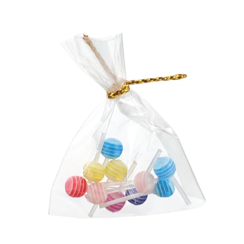 Supvox 12 Teiliges Set Puppenhaus Miniatur Küchenzubehör Winziges Puppenhauszubehör Puppenhaus Szenerie Requisiten Lollipop Mini Küchenmodell Puppenhaus Lebensmittelzubehör Harz von Supvox