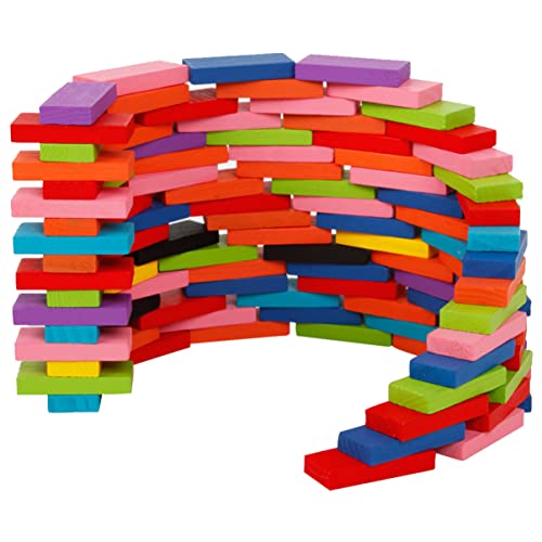 Supvox 120Stücke Domino Spielsteine Teile Bausteine Für Kreatives Lernspielzeug Vorstellungskraft Für Eltern Junge Mädchen Spiele von Supvox