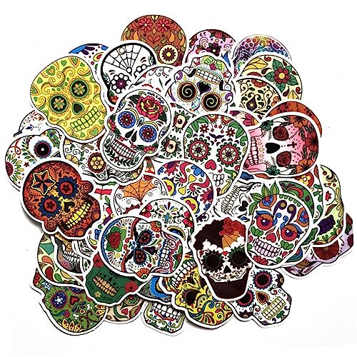 Supvox 120Stücke wasserdichte Schädel Aufkleber Halloween Graffiti Aufkleber für Wände Türen und Spiegel für Hochwertiges PVC Material Vielfältige Designs Supvox 120Stücke wasserdichte Schädel Aufkleber Halloween Graffiti Aufkleber für Wände Türen und Spiegel für Hochwertiges PVC Material Vielfältige Designs von Supvox
