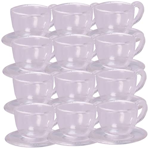 Supvox 12Sätze Tee Set Teiliges Puppenhaus Zubehör Transparente Teetassen Und Untertassen Kinderspielzeug Für Kreative Und Puppenhaus Dekorationen Supvox 12Sätze Tee Set Teiliges Puppenhaus Zubehör Transparente Teetassen Und Untertassen Kinderspielzeug Für Kreative Und Puppenhaus Dekorationen von Supvox
