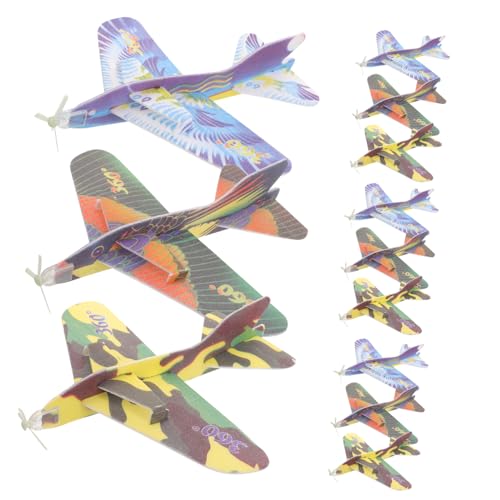 Supvox 12Stücke Flugzeug Drehendes Zyklotron Modell Für Draußen Lernspielzeug Für Jungen Und Zufällige Designs Fördert Die Motorik Und Kreativität von Supvox