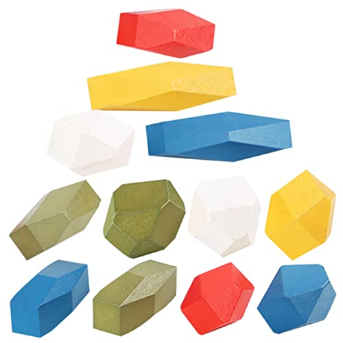 Supvox 12Stücke Holzspielzeug Bausteine Für Hand Auge Koordinationsspielzeug Farbenfrohe Balanciersteine Für Kreatives Und Lernen Supvox 12Stücke Holzspielzeug Bausteine Für Hand Auge Koordinationsspielzeug Farbenfrohe Balanciersteine Für Kreatives Und Lernen von Supvox