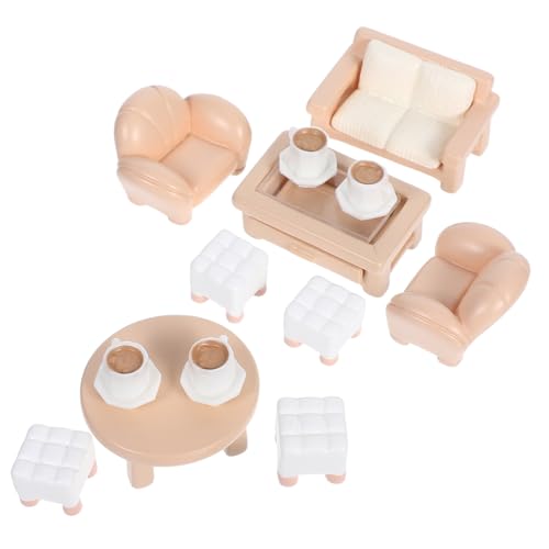 Supvox 13 Stück Teiliges Puppenhaus Möbelset Realistische Sofas Stühle und Tische für Kreative Wohnraumdekoration und Spielzeuglandschaften Supvox 13 Stück Teiliges Puppenhaus Möbelset Realistische Sofas Stühle und Tische für Kreative Wohnraumdekoration und Spielzeuglandschaften von Supvox