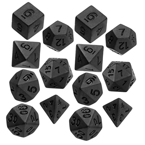 Supvox 14 Stück Teiliges Polyhedral Ästhetische Acryl für Brettspiele und Rollenspiele Würfelspielzeug für für Freunde von Supvox