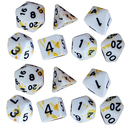 Supvox 14 Stück Würfel gesetzt Tragbare Würfel Unterhaltungszubehör unregelmäßige Würfel Zahlenwürfel Spielrequisiten Brettspiele Würfel Brettspiel -Requisiten Acryl von Supvox
