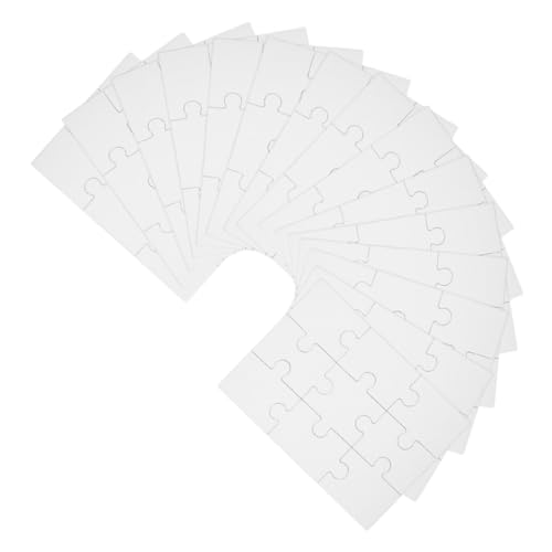 Supvox 15 Blätter Malpuzzle DIY Blankopuzzles Bastelbedarf Zeichnen Blankopuzzles Zeichnen Blankopuzzle Puzzlespielzeug Zeichenpuzzles Blankopuzzles Basteln Blankopuzzles Weißes Papier von Supvox