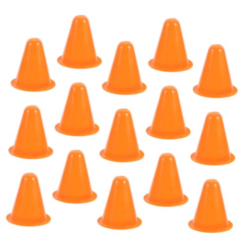 Supvox 15 Stück Teiliges Bunte Trainingskegel mit Flachem Boden für Agility übungen und Hindernisparcours Stabile für Roller Skating Fußball Radfahren und Feldtraining von Supvox
