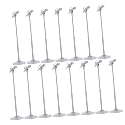 Supvox 15 Stück Teiliges Mini Mikrofon Modellset Realistische Miniatur Mikrofone Silbergraue Puppenhaus Deko Kindgerechte Miniatur Figuren Geeignet Fotorequisite von Supvox