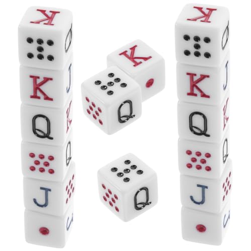 Supvox 15 Stück Würfelkartenspiel Poker Briefzucht Spieleprop Party-chip Standard-spielwürfel Lustige Party-Requisite Gaming-Requisiten Acryl Supvox 15 Stück Würfelkartenspiel Poker Briefzucht Spieleprop Party-chip Standard-spielwürfel Lustige Party-Requisite Gaming-Requisiten Acryl von Supvox