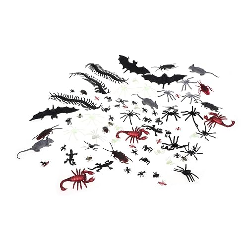 Supvox 150Stücke Halloween Streich Insekten Realistische Fake Spinnen Skorpione für Gruselige Partys und Dekorationen Streich Requisiten für Erwachsene von Supvox