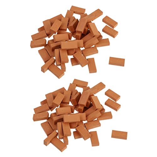 Supvox 150Stücke Miniaturziegel für DIY Sandboxen und Garten Dekoration Kindgerechte Bausteine Verziert Sicher und Stabil für Kreative Projekte Supvox 150Stücke Miniaturziegel für DIY Sandboxen und Garten Dekoration Kindgerechte Bausteine Verziert Sicher und Stabil für Kreative Projekte von Supvox