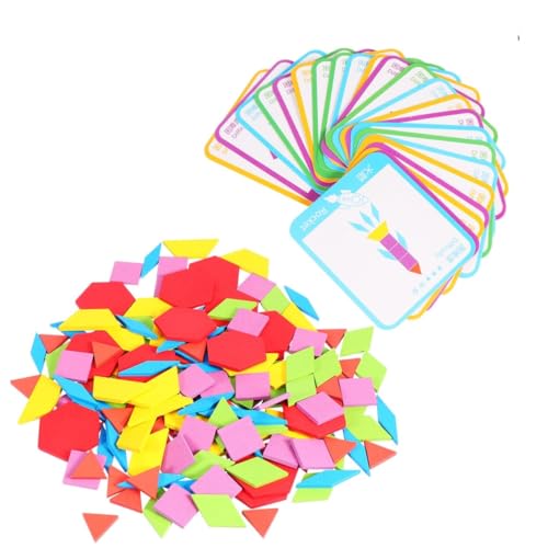 Supvox 155 Stück Teiliges Geometrisches Steckpuzzle Holzspielzeug für Fördert Feinmotorik Formen und Farberkennung Kognitives Lernspielzeug zur Frühkindlichen und Hand Auge Koordination von Supvox