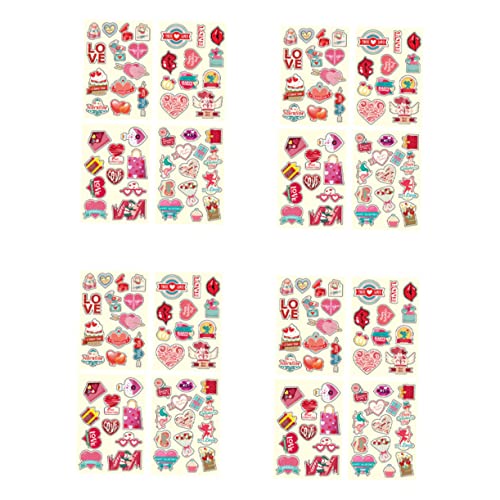 Supvox 16 Blatt Valentinstag Aufkleber Nagelaufkleber Dekorationsaufkleber Für Cartoon Aufkleber Geschenkverpackungsaufkleber Dekorative Aufkleber Material Kupferplatten Supvox 16 Blatt Valentinstag Aufkleber Nagelaufkleber Dekorationsaufkleber Für Cartoon Aufkleber Geschenkverpackungsaufkleber Dekorative Aufkleber Material Kupferplatten von Supvox