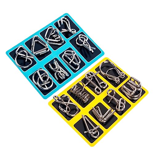 Supvox 16 Stück Entspannung intelligenzabzug Gehirn-Puzzle-Schnalle Intelligenzrätsel klingeln Supvox 16 Stück Entspannung intelligenzabzug Gehirn-Puzzle-Schnalle Intelligenzrätsel klingeln von Supvox
