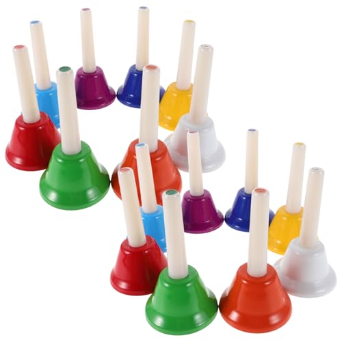 Supvox 16 Stück Handglocken: 8-Ton diatonische Handglocken, farbenfrohes Musikinstrument für Kinder, Kleinkinder, Erwachsene, Feste, Unterricht, Kirche, Hochzeiten, Familienfeiern Supvox 16 Stück Handglocken: 8-Ton diatonische Handglocken, farbenfrohes Musikinstrument für Kinder, Kleinkinder, Erwachsene, Feste, Unterricht, Kirche, Hochzeiten, Familienfeiern von Supvox
