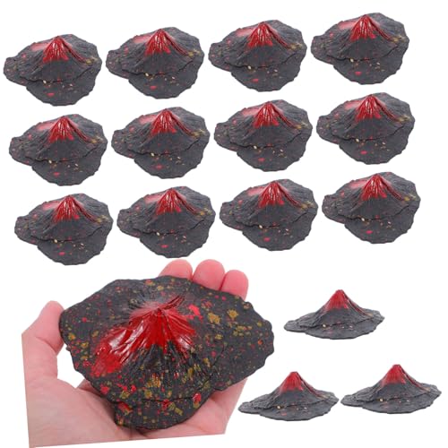 Supvox 16 Stück Simulierte Mini Vulkanfigur für Mikrolandschaft Dekoratives Lernspielzeug für Aquarien und Bonsai Dekoration von Supvox