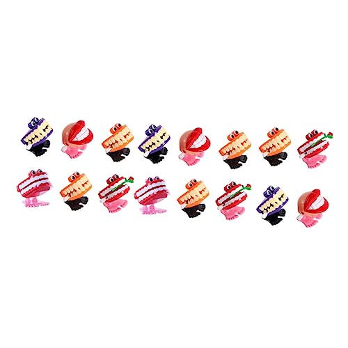 Supvox 16 Stück Teiliges Aufziehspielzeug Springende Kunststoffzähne Lustiges Halloween Leichte Sichere Kauspielzeuge für Kreative Rollenspiele und Zahnpflege Supvox 16 Stück Teiliges Aufziehspielzeug Springende Kunststoffzähne Lustiges Halloween Leichte Sichere Kauspielzeuge für Kreative Rollenspiele und Zahnpflege von Supvox