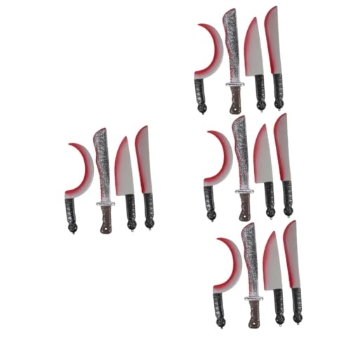 Supvox 16 Stück Teiliges Halloween mit Blutigen Kunststoffmessern Realistische Fake Messer Requisiten für Gruselige Partydekoration und Kostümzubehör für Halloween Kostüm und Supvox 16 Stück Teiliges Halloween mit Blutigen Kunststoffmessern Realistische Fake Messer Requisiten für Gruselige Partydekoration und Kostümzubehör für Halloween Kostüm und von Supvox