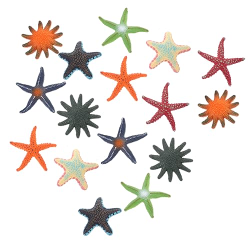 Supvox 16 Stück Teiliges Kleine Meerestiere aus Sicherem TPR Material Realistische Ozeanfiguren als Deko für Aquarium und Kinderzimmer Pädagogische Badespielzeuge von Supvox