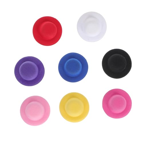Supvox 16 Stück Teiliges Miniatur Hut für Puppen Farben Je Handgefertigte Kleine Dome Hüte für DIY Puppenaccessoires Vielseitig für Basteln Schmuckherstellung und Puppenkleidung von Supvox