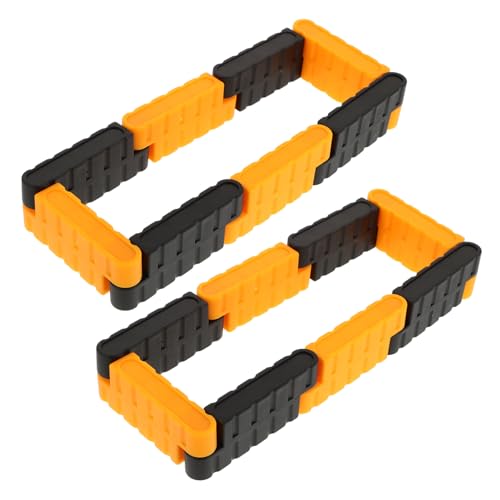 Supvox 16 Stück Teiliges Rc Drift Race Straßenbarrieren Miniatur Verkehrszaun und Straßensperren für Ferngesteuerte Autos Vielseitiges DIY Rennstrecken Zubehör Schwarz Gelb für Spannende von Supvox