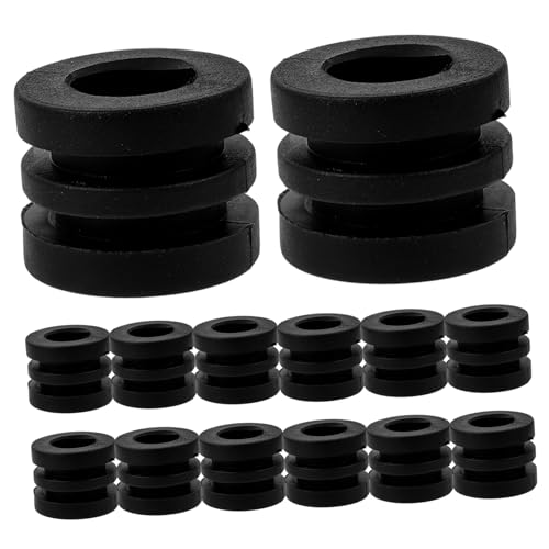 Supvox 16 Stück Teiliges Tischfußball Foosball Ersatzteile Kunststoff Dichtungen Elastische Gummipads für Tischkicker Spieltisch Zubehör Langlebig und Einfach zu Montieren von Supvox