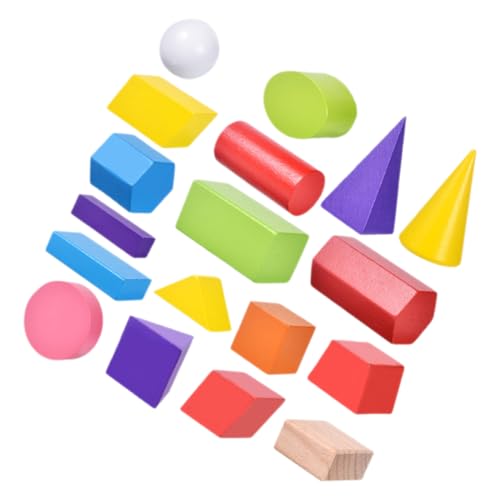 Supvox 18 Stück Geometrische Bausteine Mathe-Formblöcke Geometrische Formen für das Klassenzimmer Geometrische Körper für Cube -Lernunterricht Formen Lernen Holz Supvox 18 Stück Geometrische Bausteine Mathe-Formblöcke Geometrische Formen für das Klassenzimmer Geometrische Körper für Cube -Lernunterricht Formen Lernen Holz von Supvox