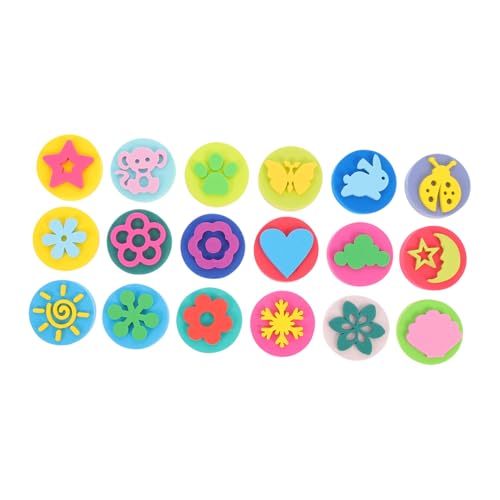 Supvox 18 Stück Teiliges Eva Stempelset für Kindergarten Doppelseitige Bunte Cartoon Motive Kreative Bastelstempel für Scrapbooking Grußkarten Kunst und Dekorationsprojekte Supvox 18 Stück Teiliges Eva Stempelset für Kindergarten Doppelseitige Bunte Cartoon Motive Kreative Bastelstempel für Scrapbooking Grußkarten Kunst und Dekorationsprojekte von Supvox