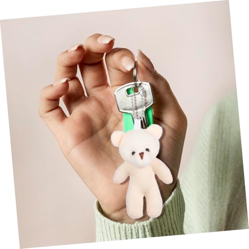 Supvox 18 Stück Teiliges Kleine Plüschbären Flauschig und Niedlich als Schlüsselanhänger und Taschenanhänger Niedliche Kleine Bärenfiguren für Dekoration und Geschenkideen von Supvox