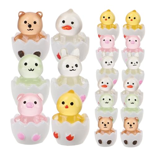 Supvox 18 Stück Teiliges Leuchtende Mini Tierfiguren mit Eiern Realistische Resin Figuren für Mikro Landschaftsdekoration Langlebig und Geeignet für Aller Altersgruppen als Tier Supvox 18 Stück Teiliges Leuchtende Mini Tierfiguren mit Eiern Realistische Resin Figuren für Mikro Landschaftsdekoration Langlebig und Geeignet für Aller Altersgruppen als Tier von Supvox