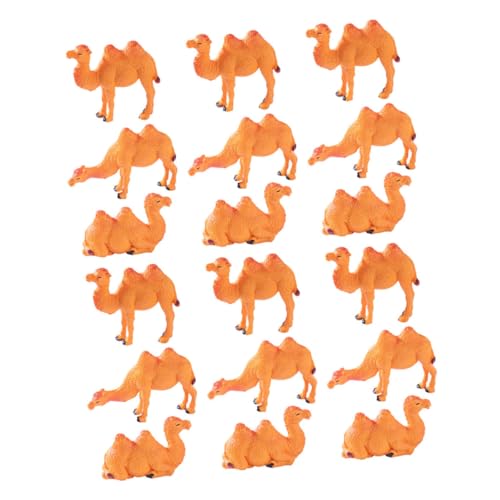 Supvox 18stücke Miniatur-kamelfiguren Für Schreibtisch Wüstentiermodelle Miniatur-schmuckstücke Für DIY-Dekorationen Kleine Tierfiguren Kameldiorama-zubehör Für Innenhofgestaltung von Supvox