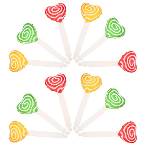 Supvox 18 Stück Teiliges Party Candy Ballons Transparente Pe-herzform Inflatable Sticks Leicht Tragbar Platzsparend für Geburtstage Feiertage Festliche Anlässe Indoor Outdoor von Supvox