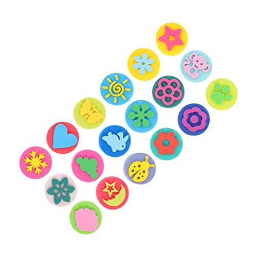 Supvox 18 Stück Teiliges Stempelset Doppelseitig mit Niedlichen Motiven Ungiftig Eva Material für Malen Basteln Scrapbooking und Kreative DIY Projekte im Kindergarten und Zuhause Supvox 18 Stück Teiliges Stempelset Doppelseitig mit Niedlichen Motiven Ungiftig Eva Material für Malen Basteln Scrapbooking und Kreative DIY Projekte im Kindergarten und Zuhause von Supvox