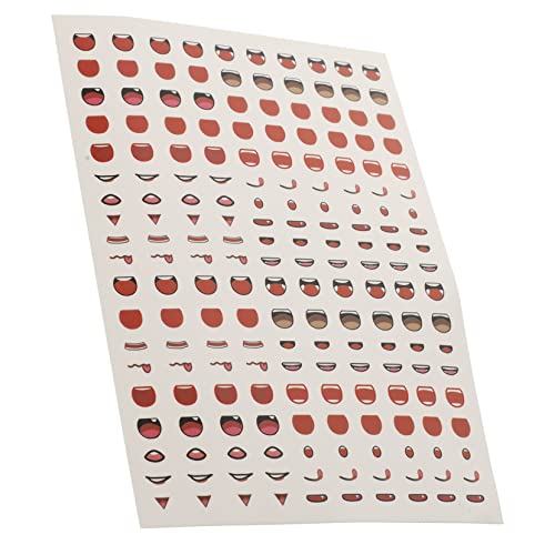 Supvox 1Blatt DIY Mundaufkleber für Animationspuppen Bogen Papieraufkleber für Kreative Bastelprojekte zum Dekorieren von Karten Sammelalben und Figuren Vielseitige Supvox 1Blatt DIY Mundaufkleber für Animationspuppen Bogen Papieraufkleber für Kreative Bastelprojekte zum Dekorieren von Karten Sammelalben und Figuren Vielseitige von Supvox