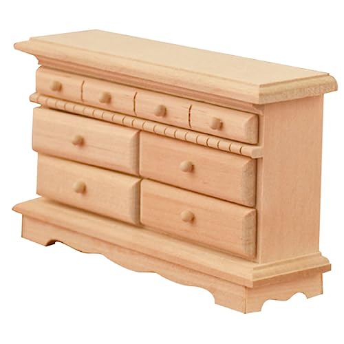 Supvox 1Pc Locker Modell Möbel Lagerschrank Mini Schmuck Mini Schrank Mini Holz Schrank Mini Schrank Holz Beige von Supvox