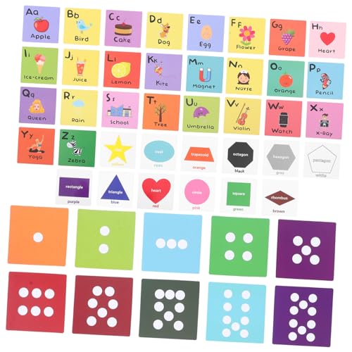 Supvox 1Satz Alphabet Lernkarten für Sprechendes Lernspielzeug mit Kognitiven Bildkarten für Eltern Interaktion Wörter für Vorschulkinder Jahre von Supvox
