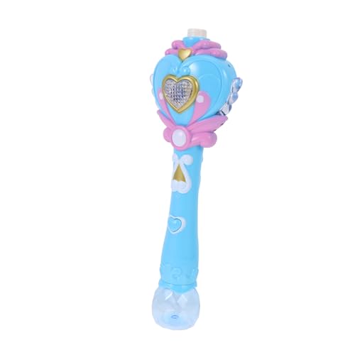 Supvox 1Satz Bubble Plaything mit Musik Handheld Seifenblasenmaschine im Hexenstab Design Glühendes für Partys und Feiertagsgeschenke Supvox 1Satz Bubble Plaything mit Musik Handheld Seifenblasenmaschine im Hexenstab Design Glühendes für Partys und Feiertagsgeschenke von Supvox