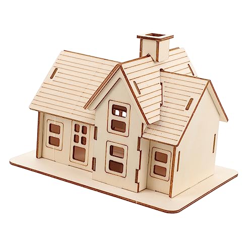Supvox 1Satz DIY Holzhaus Puzzle Bausatz für Kreatives Holzmodell zum Zusammenbauen für Bastelprojekte und Langlebig und Einfach zu Montieren Fördert Supvox 1Satz DIY Holzhaus Puzzle Bausatz für Kreatives Holzmodell zum Zusammenbauen für Bastelprojekte und Langlebig und Einfach zu Montieren Fördert von Supvox