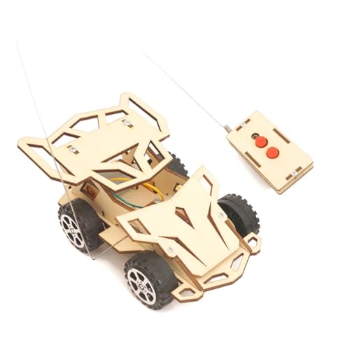 Supvox 1Satz DIY Remote Controlled Racing Car Modell Aus Hochwertigem Holz Einfach Zu Montieren Fördert Kreativität Und Praktische Fähigkeiten von Supvox