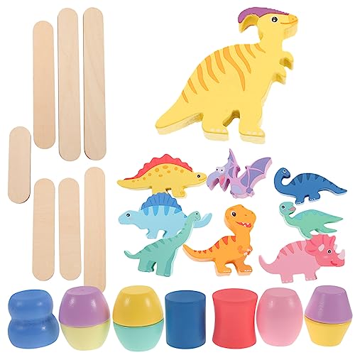 Supvox 1Satz Dinosaurier Stapelspielzeug für Kleinkinder Pädagogisches Holzspielzeug Motorischen Fähigkeiten und Kreativität Teiliges mit Glatten Kanten für Sicheres Supvox 1Satz Dinosaurier Stapelspielzeug für Kleinkinder Pädagogisches Holzspielzeug Motorischen Fähigkeiten und Kreativität Teiliges mit Glatten Kanten für Sicheres von Supvox