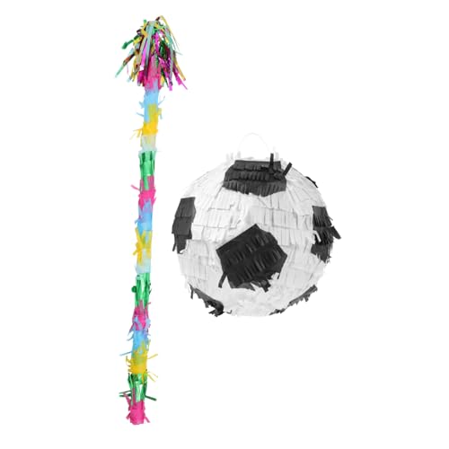 Supvox 1Satz Fußball Pinata Stick für Geburtstagsfeiern Teiliges mit Fußball Pinata und Buntem für Kinderparty Karneval und Mottopartys Spaßige Deko Supvox 1Satz Fußball Pinata Stick für Geburtstagsfeiern Teiliges mit Fußball Pinata und Buntem für Kinderparty Karneval und Mottopartys Spaßige Deko von Supvox