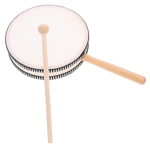 Supvox 1Satz Handtrommelinstrument Für Holz Handtrommel Mit Trommelstock Leichtes Percussion Für Musikfeiern Aufführungen Und Partys Anfänger Und Kleinkinder von Supvox