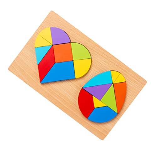Supvox 1Satz Herz Und Eierform Puzzle Holz Tangram Lernspielzeug Für Geometrisches Formen Puzzle Für Frühes Lernen Und Kreatives Supvox 1Satz Herz Und Eierform Puzzle Holz Tangram Lernspielzeug Für Geometrisches Formen Puzzle Für Frühes Lernen Und Kreatives von Supvox