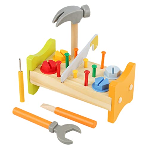 Supvox 1Satz Hölzerne Hammerwerkbank für Lernspielzeug mit Hammer Pädagogisches Holzspielzeug Hand Auge Koordination und Kreativität für Drinnen Supvox 1Satz Hölzerne Hammerwerkbank für Lernspielzeug mit Hammer Pädagogisches Holzspielzeug Hand Auge Koordination und Kreativität für Drinnen von Supvox