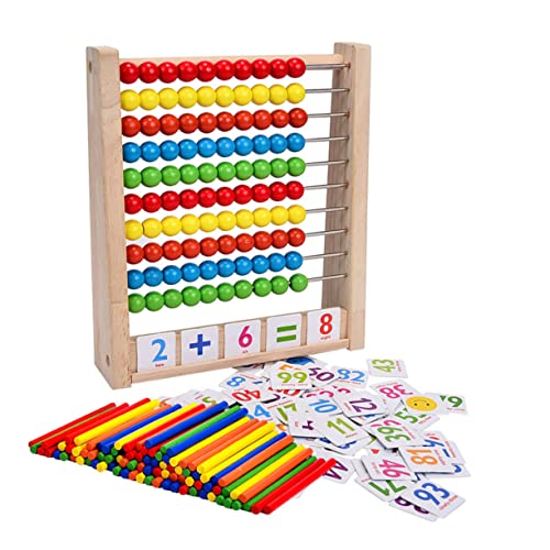 Supvox 1Satz Holz Für Mathe Lernspielzeug Rechenfähigkeiten Und Hand Gehirn Koordination Für Montessori Methode Langlebig Und Sicher von Supvox