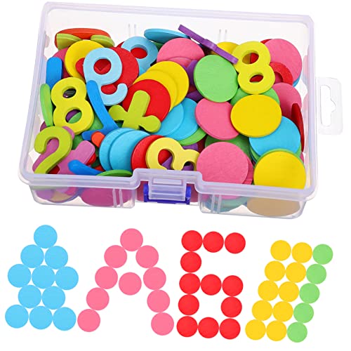 Supvox 1Satz Holz Montessori Spielzeugset mit Bunten Chips Lernspielzeug für Vorschulkinder Mathematikfähigkeiten und Eltern Interaktion von Supvox