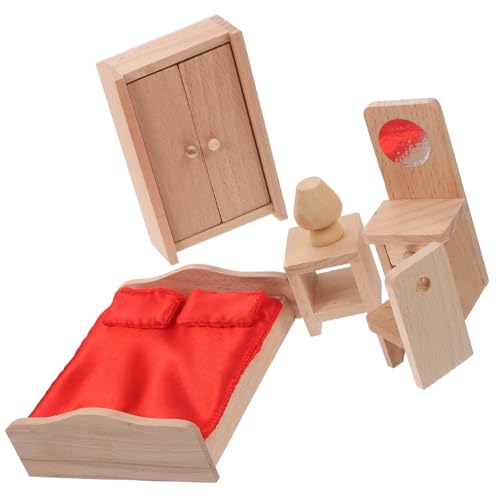 Supvox 1Satz Holz Puppenhaus Möbel Schlafzimmermöbel Für Kreatives DIY Puppenhaus Zubehör Für Puppenhaus Deko Und Spielspaß Supvox 1Satz Holz Puppenhaus Möbel Schlafzimmermöbel Für Kreatives DIY Puppenhaus Zubehör Für Puppenhaus Deko Und Spielspaß von Supvox