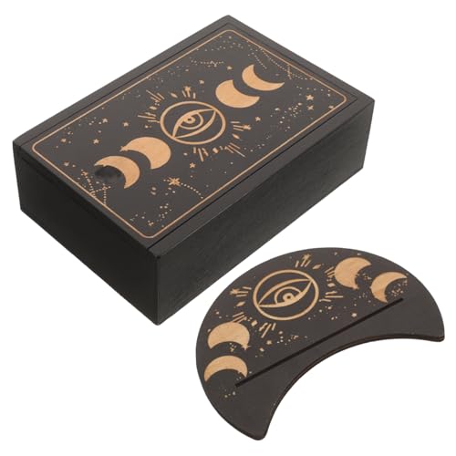Supvox 1Satz Holz Tarotkarten Box Mit Halter Dekoratives Kartentablett Für Tarotkarten Praktische Aufbewahrung Für Brettspiele Und Spielkarten Exquisite Geschenkidee Für Tarot Fans von Supvox